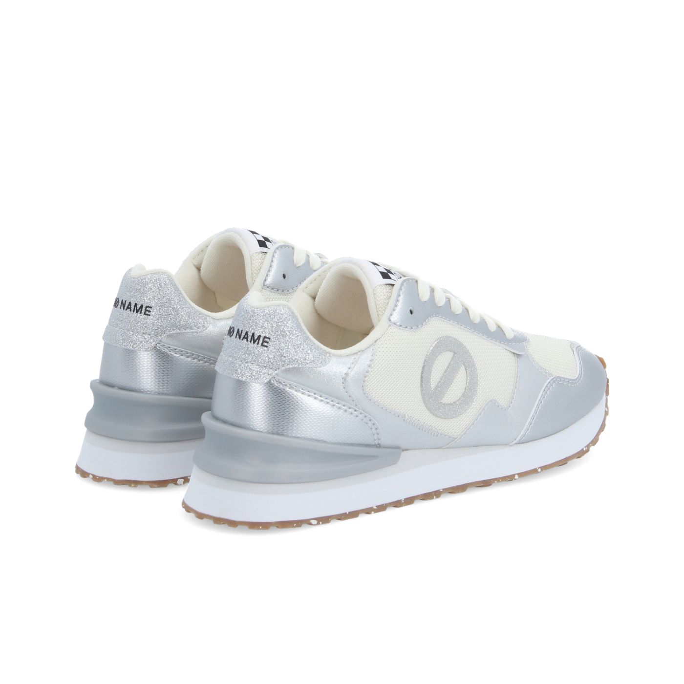 TOVA RUNNER W - STAMP/MESH/GLIT - SILVER/OFF WHITE